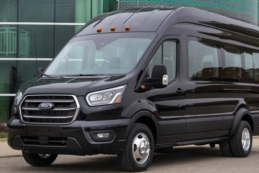 Ford Transit Van — 8 passengers, 18 bags